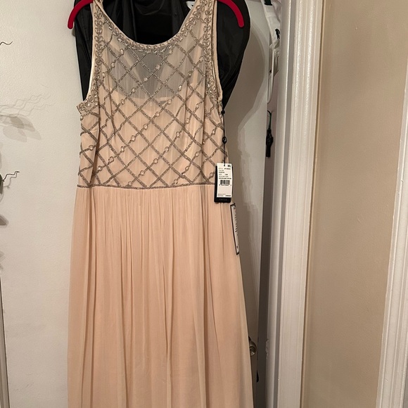Adrianna Papell beaded chiffon dress - Picture 7 of 7